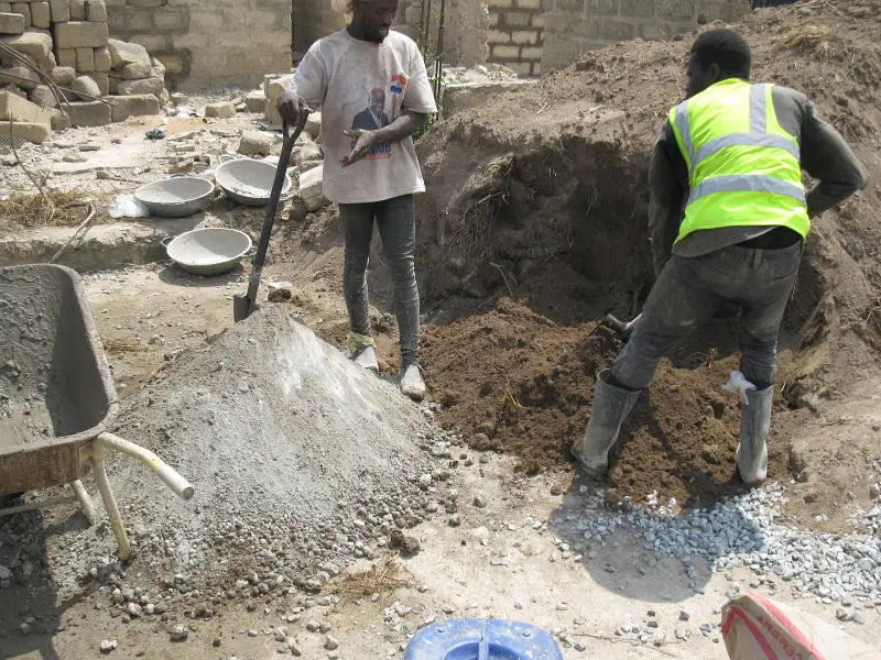 Ghanaian Construction Workers